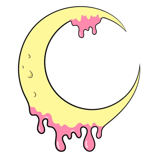 Aesthetic Moon Lover Kawaii Pastel Goth Moon' Sticker