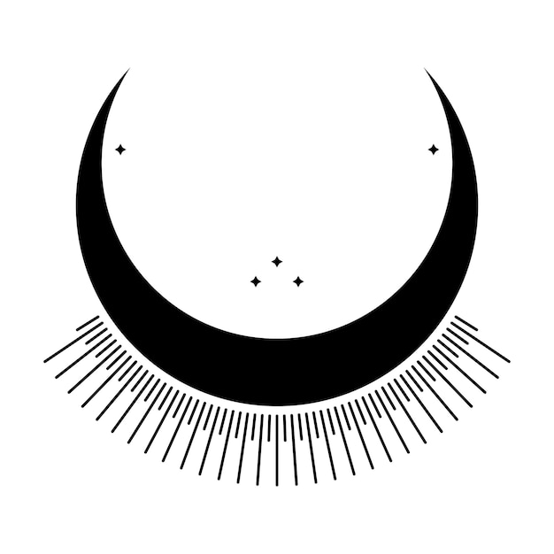 Crescent icon design. Bohemian icon design