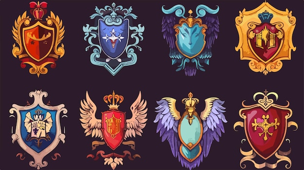 the crests are from the royal blue and gold