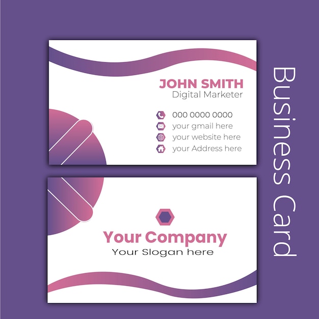 Criative business card design template