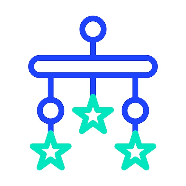 Crib Toy Vector Icon Design Illustration