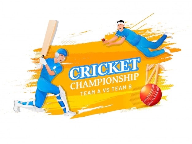 Vector cricket background.