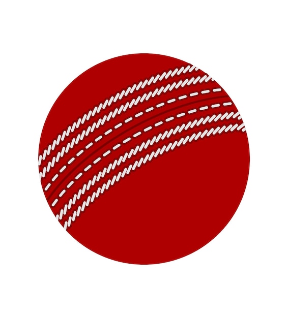 Крикетный мяч для спортивной игры акция векторная иллюстрация