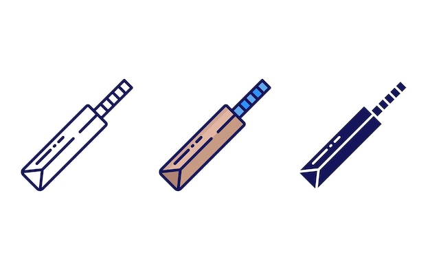 Cricket Bat vector icon