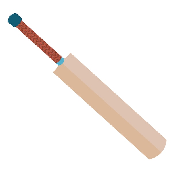 Cricket bat vector illustration isolated on a white background