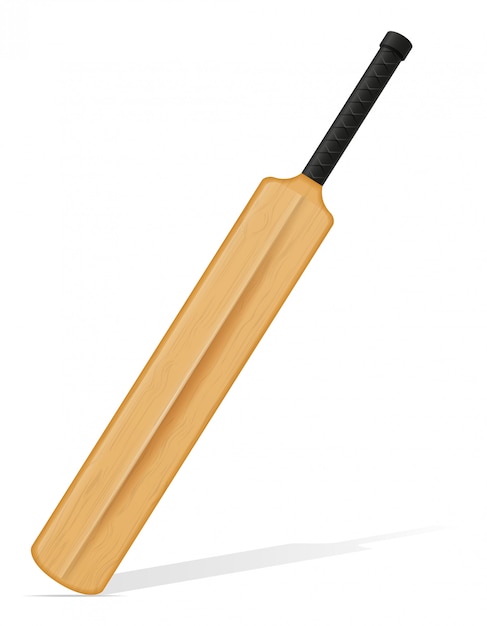 Cricket bat vector illustration