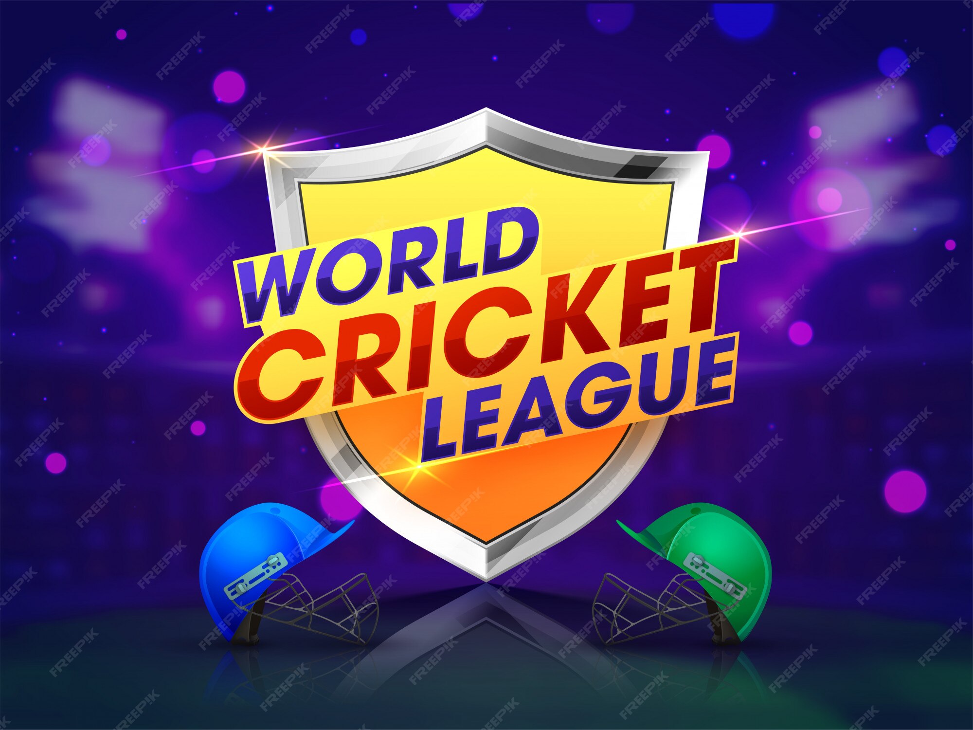 Premium Vector Cricket championship concept.