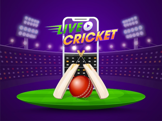 Cricket Championship Concept.