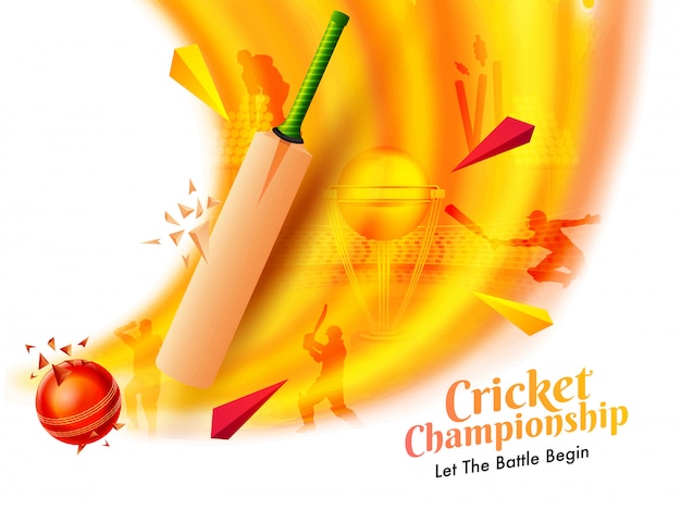 Плакат чемпионата по крикету