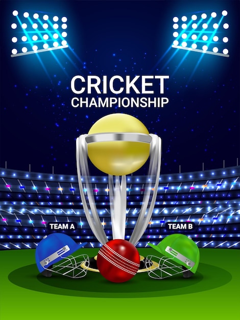 Cricket championship tournament match background