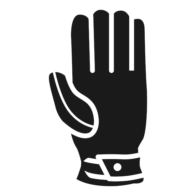 Значок перчатки для крикета Простая иллюстрация векторной иконки перчатки для крикета для веб-дизайна, выделенной на белом фоне