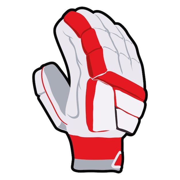 cricket glove illustration