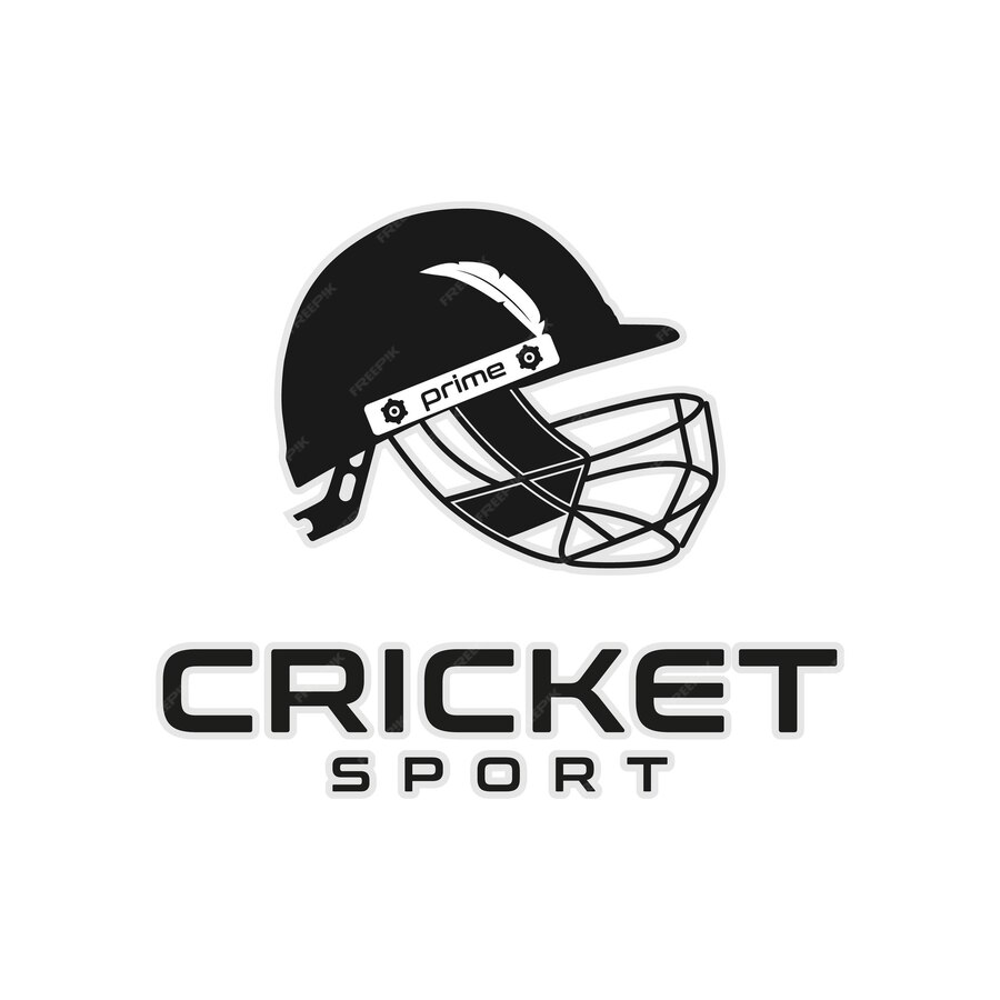 Premium Vector Cricket helmet illustration for sports logo design