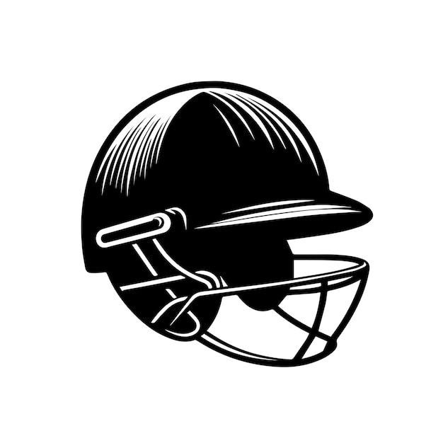 Vector cricket helmet vector