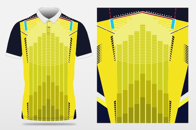 Cricket Jersey Design Black and Blue Pattern