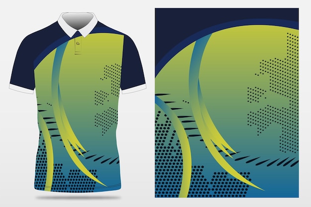 Cricket Jersey Design Black and Blue Pattern