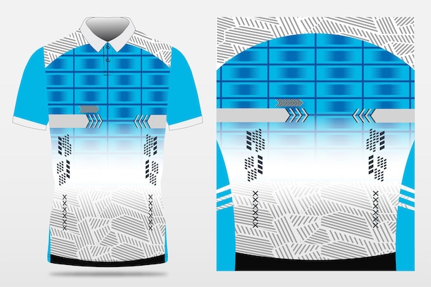 Cricket Jersey Design Black and Blue Pattern