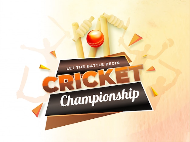 Cricket kampioenschap poster