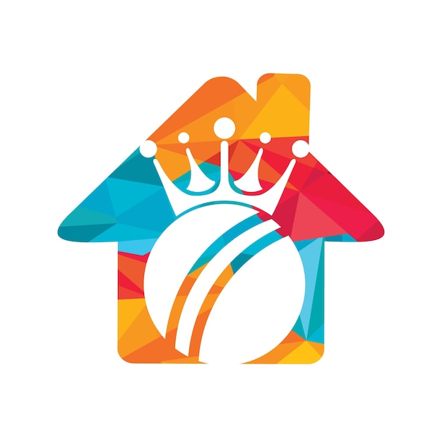 Cricket king vector logo design