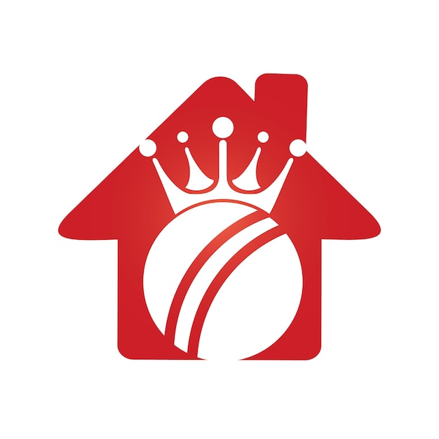 Cricket king vector logo ontwerp