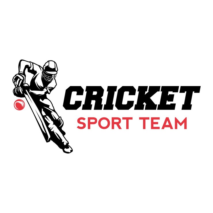 Cricket logo design vector