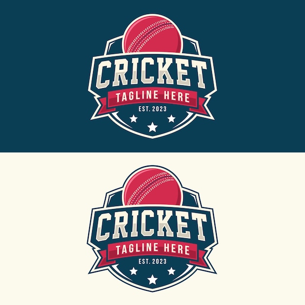 Cricket logo vector illustration Logo for cricket sport team competition badge and label