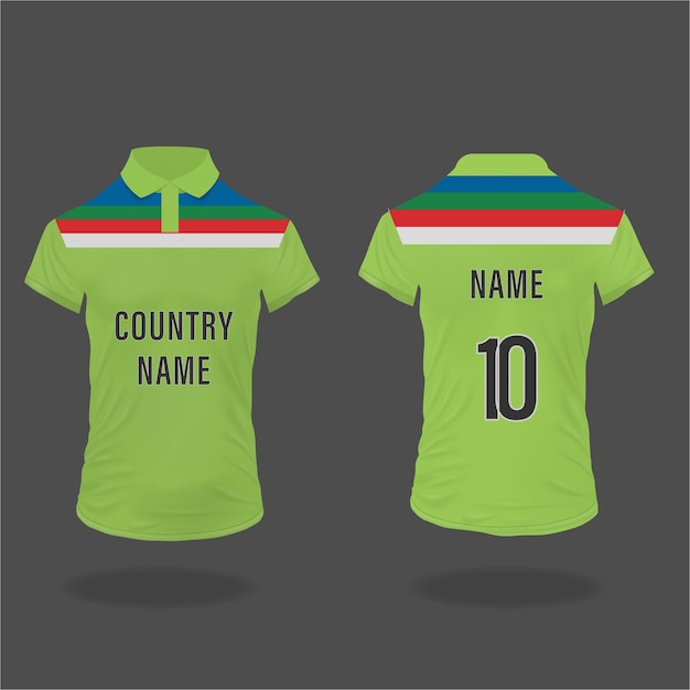 Cricket Shirts Front and Back