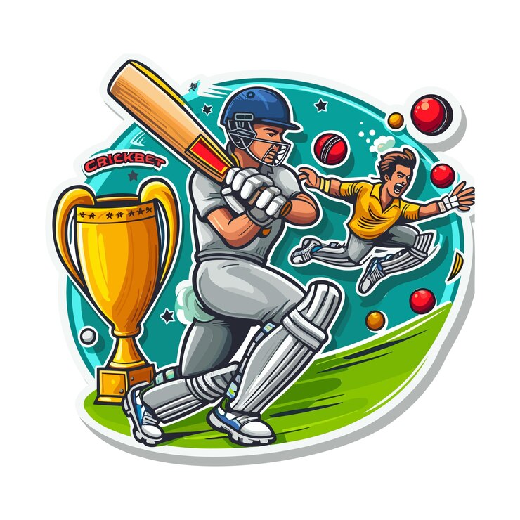 वेक्टर cricket sport team club logo