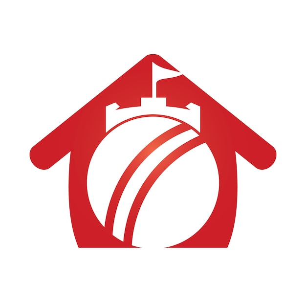 Cricket stronghold vector logo concept