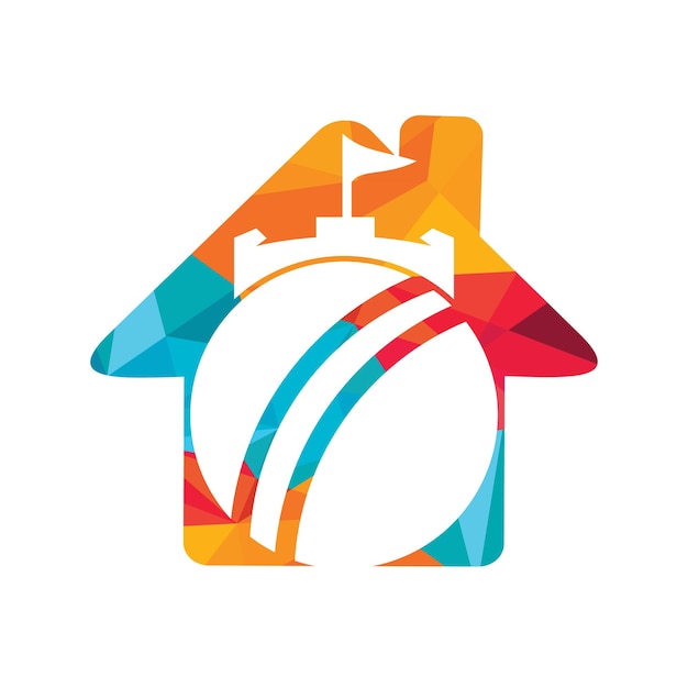 Cricket stronghold vector logo concept