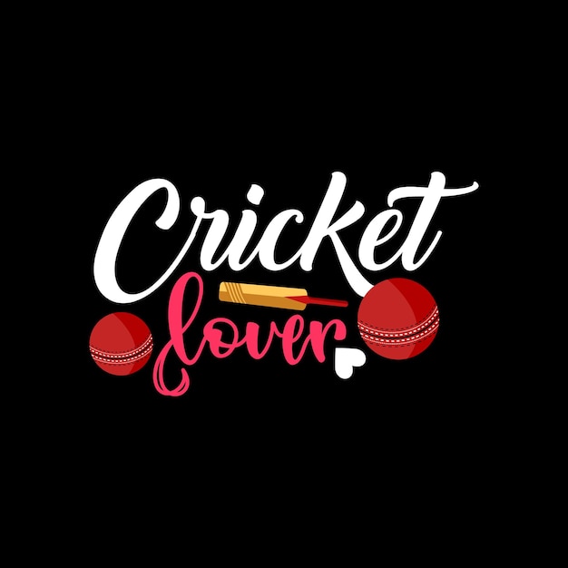 Cricket t-shirt design, Cricket sports typography, Vector illustration