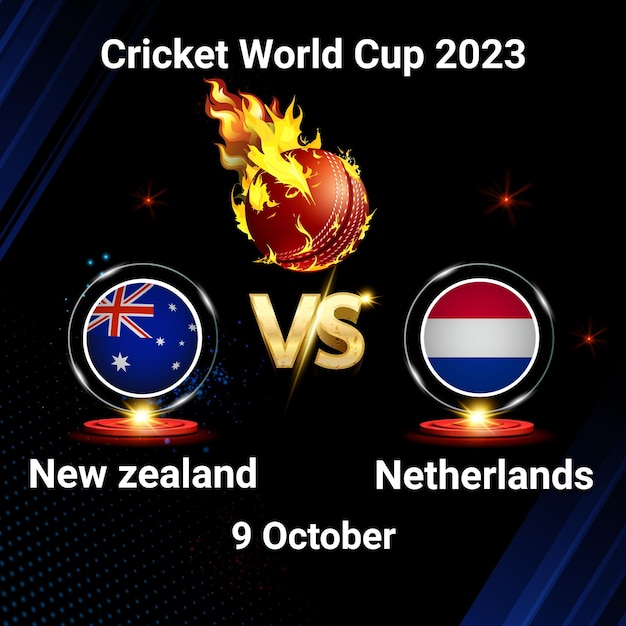 Cricket Wereldbeker Nieuw-Zeeland Vc Nederland 9 oktober