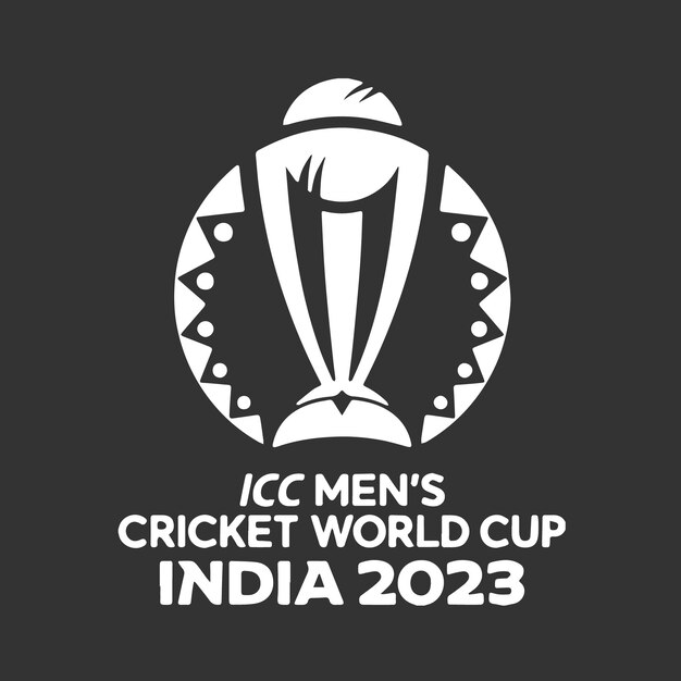 Premium Vector | Cricket world cup 2023 logo