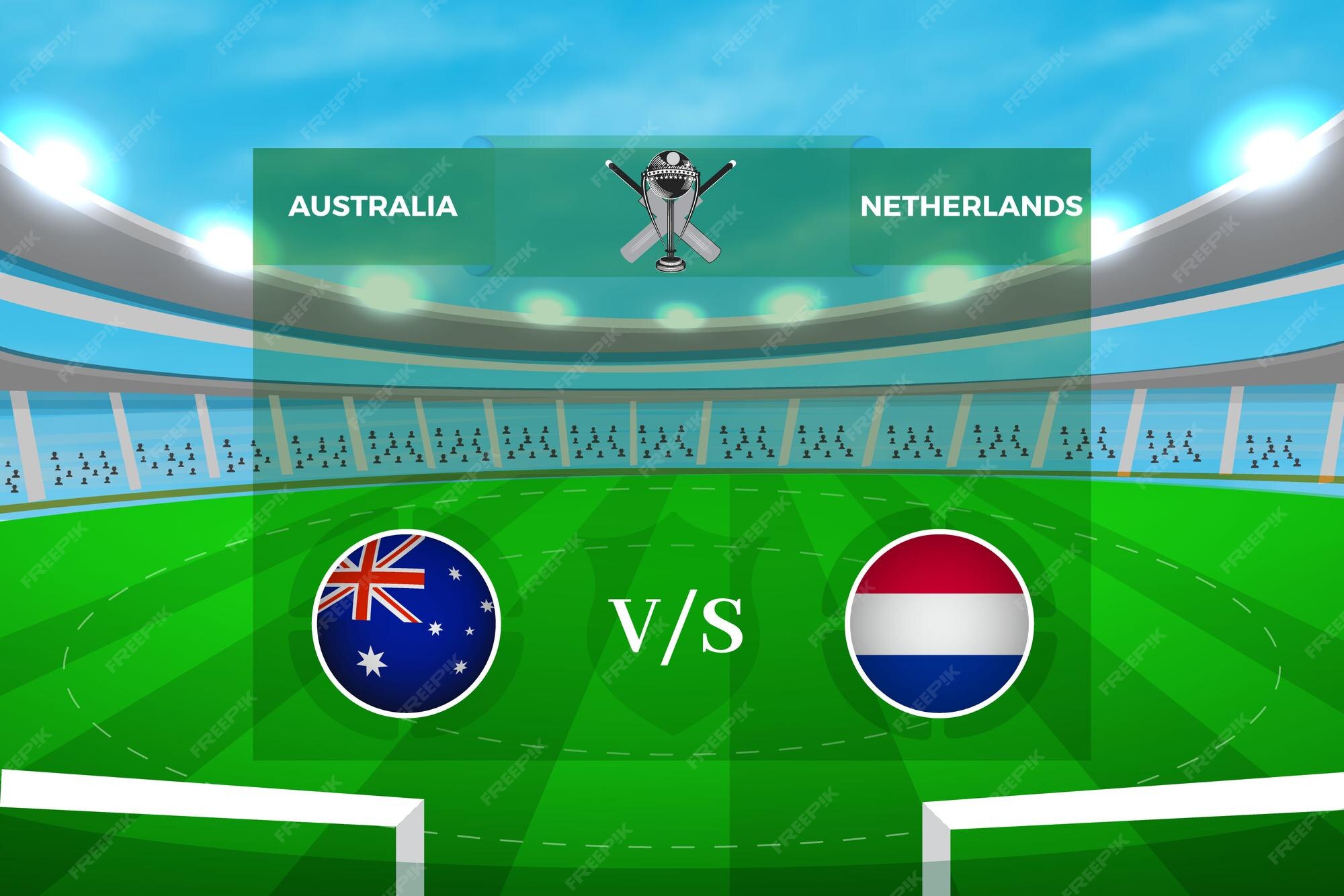 Premium Vector Cricket world cup 2023 of participating team australia