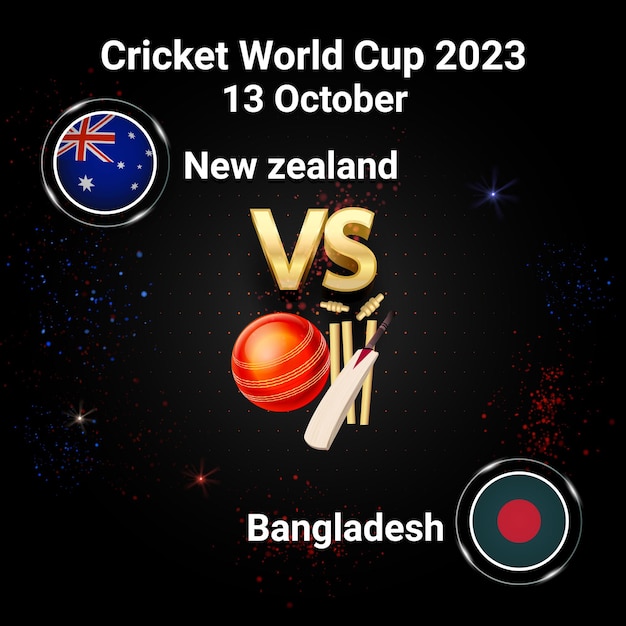 Premium Vector Cricket World Cup New Zealand Vc South Bangladesh 13