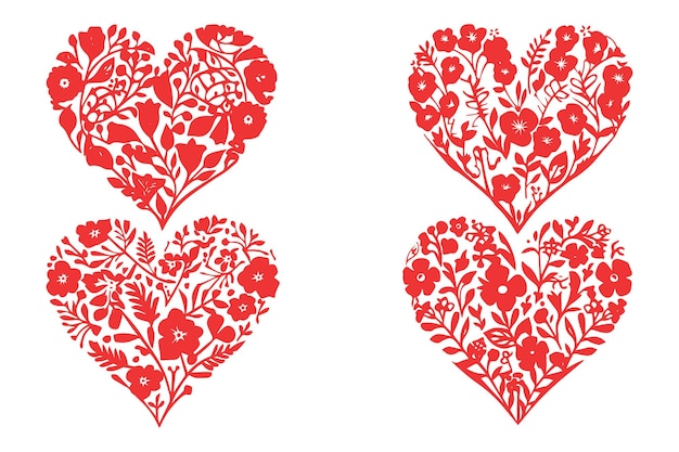 Cricut valentine cuore fascio vettoriale