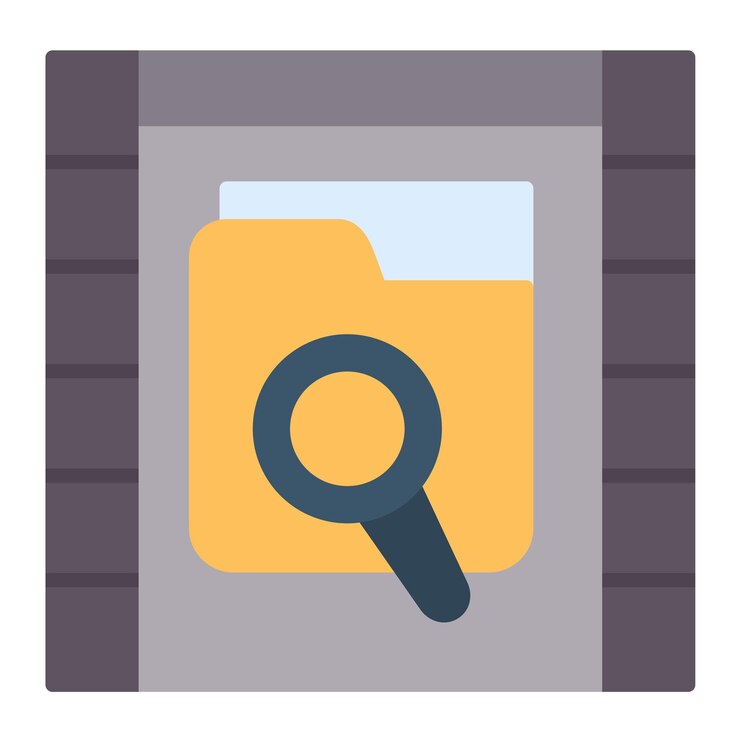Vector crime file vector illustration style