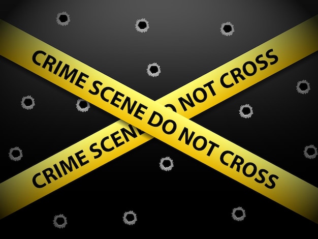 Vector crime scene background