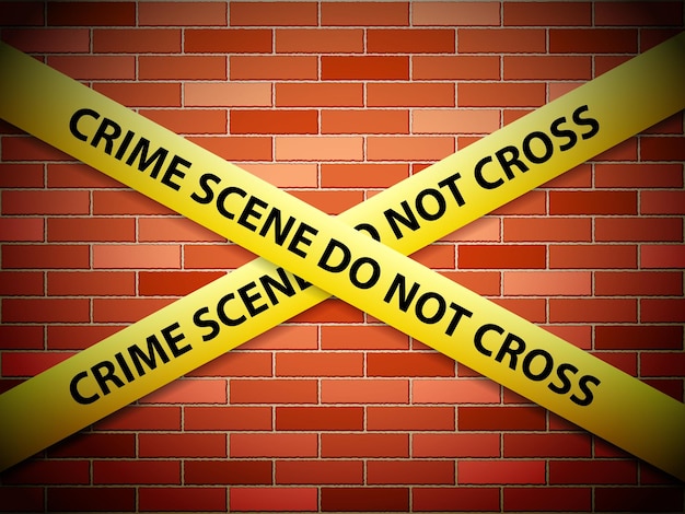 Vector crime scene background