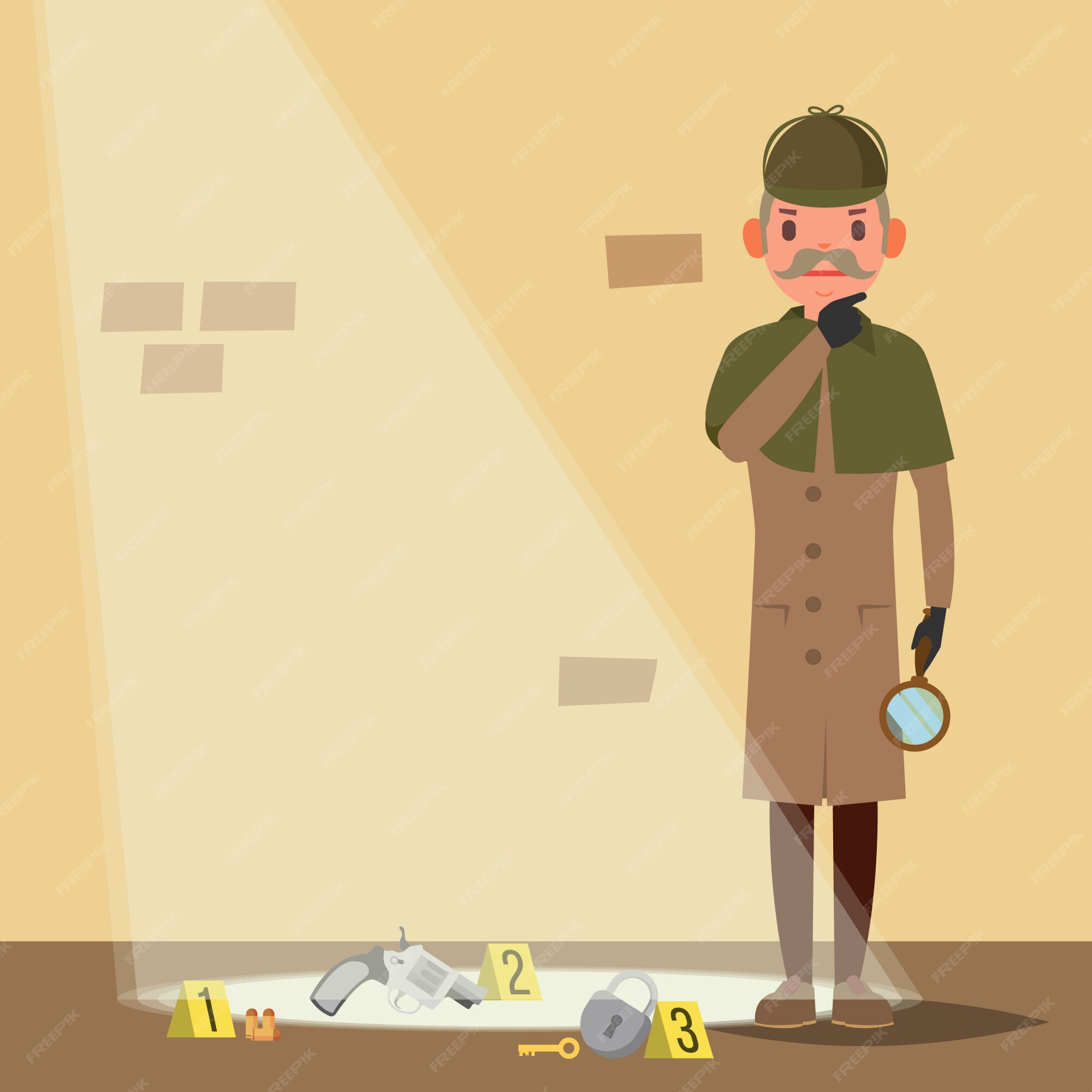 Premium Vector | Crime scene Premium Vector | Crime scene