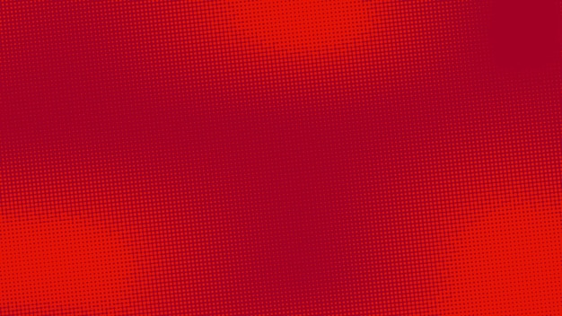 Crimson red pop art abstract dotted background