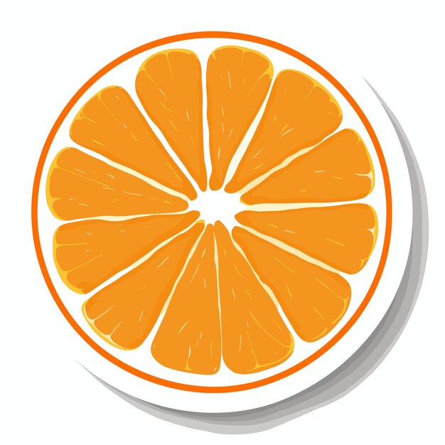 Vector crisp citrus delights orange vector art