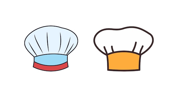Grafica di cappello da chef chiara e pulita per gli appassionati di cucina