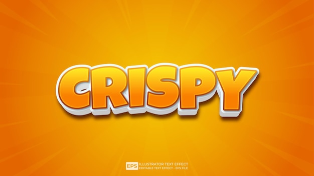 Crispy 3d editable text effect font