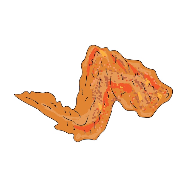Хрустящая жареная курица и курица на гриле векторная иллюстрация