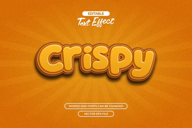 Crispy text effect