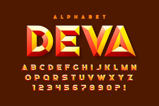 Vector cristal characters design original glossy alphabet style letters and numbers