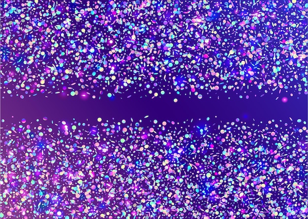 Cristal confetti purple party glare flying foil carnaval terug