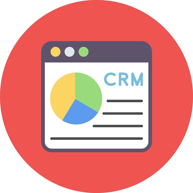 Vector crm flat illustration