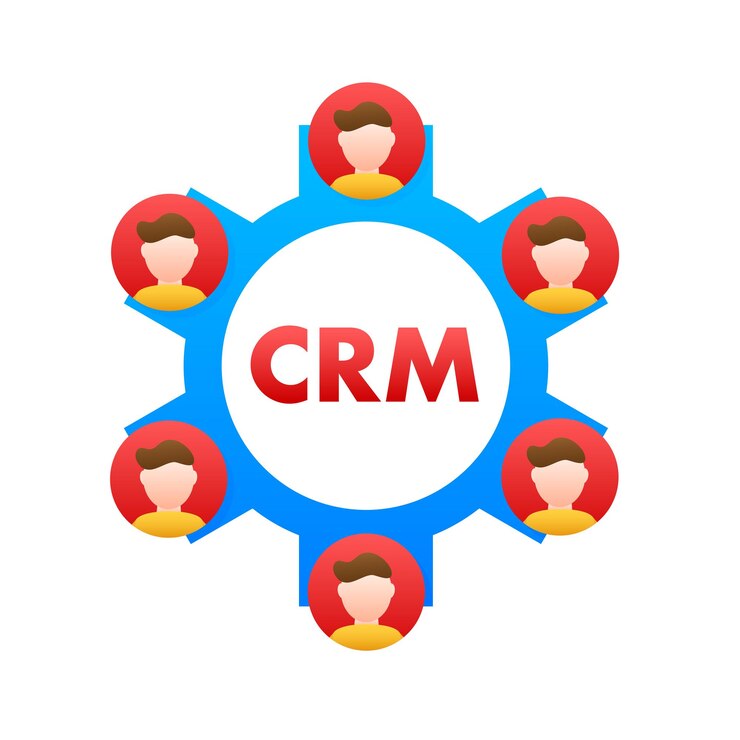 Vector crm great design for any purposes flat vector illustration character business solution concept